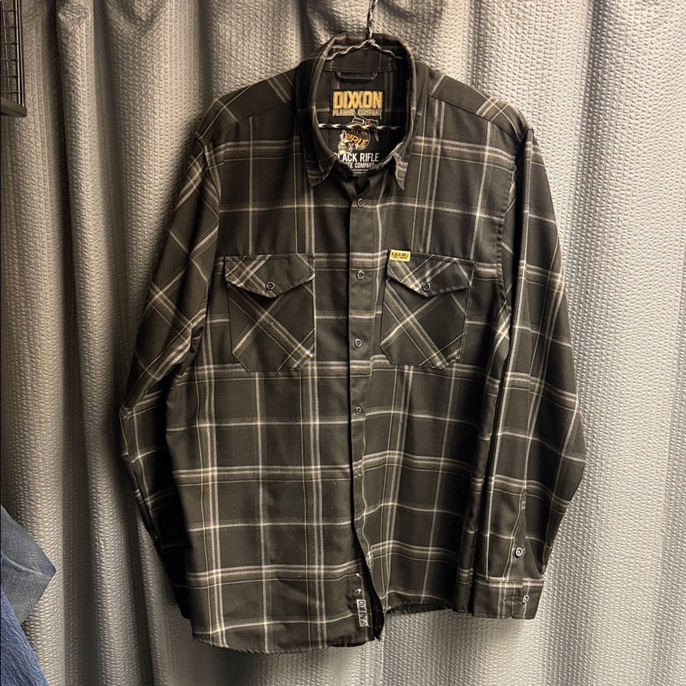 DIXXON Charcoal Plaid Men's Shirt Jacket